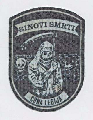 Croatia Army Hos Sinovi Smrti - Crna Legija Ustasa Sleeve Patch
