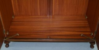 VINTAGE 1930 ' S BURR WALNUT LARGE DOUBLE BANK WARDROBE ONE OF TWO PART OF SUITE 12