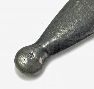 Vintage Swedish 1896 Mauser Knife Bayonet EJ AB Metal Scabbard Leather Frog 11