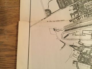 Rare,  A Plan Of The City’s Of London,  Westminster And The Borough Of Southwark 7