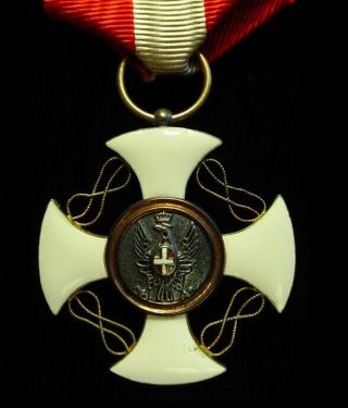 WWII Italian Order of the Crown of Italy Medal - 5cl w/ Case 5