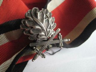 Knight cross oak leaves swords 800 21 stamp solid silver WW II paratrooper award 3