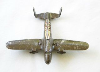 MARX 1930s RARE MILITARY PLANE WITH CANOPY IN OLIVE DRAB O SCALE FLATCAR LOAD 2