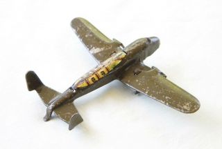 MARX 1930s RARE MILITARY PLANE WITH CANOPY IN OLIVE DRAB O SCALE FLATCAR LOAD 5