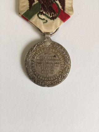 FRANCE Mexican Campaign Medal 1862 - 1863 4