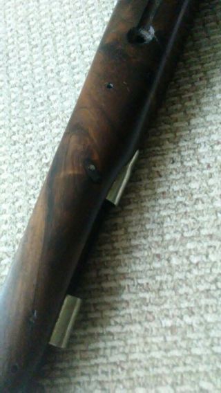 Antique 18th - early 19th Century Flintlock Pistol Gun Parts Stock & Hardware 8