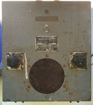 Vintage 1940s Wwii Us Navy Ship Tube Speaker Amplifier Unit Cmx - 49131 - C Magnavox