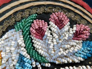 ANTIQUE NATIVE AMERICAN INDIAN BEAD WORK PURSE / BAG 9