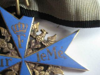 Pour le Merite award juncker highest award WW I Juncker rare medal hard enamel 8