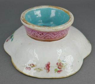 Fine Antique Chinese Famille Rose Porcelain Footed Rooster Bowl 7