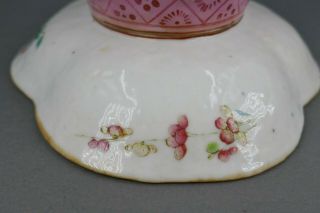 Fine Antique Chinese Famille Rose Porcelain Footed Rooster Bowl 8