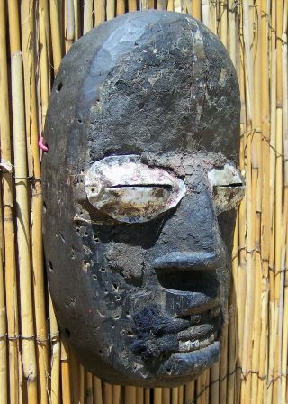 African Art Dan We Guere Mask With metal Teeth From Liberia 10 