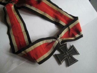 Knight Cross 800 Silver Ww Ii Paratrooper Award,  Ribbon 1939 Rare Veteran Badge