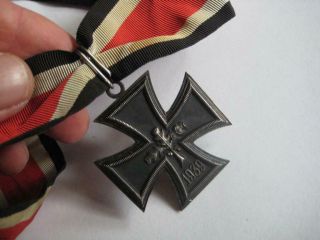 Knight cross 800 silver WW II paratrooper award,  ribbon 1939 rare veteran badge 3