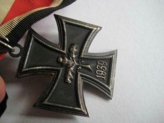 Knight cross 800 silver WW II paratrooper award,  ribbon 1939 rare veteran badge 4