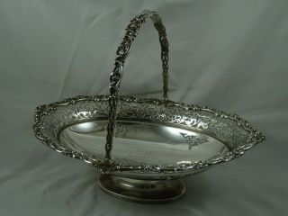 , Victorian Silver Cake / Fruit Basket,  1898,  745gm