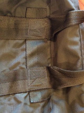 USAF Military Olive Green Nylon Zip Snap Bag Large 4