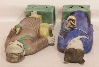 Two (2) 19th Century Chinese Polychrome Enameled Porcelain Figures of Immortals 5