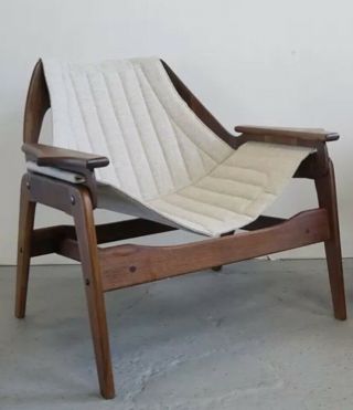 Rare Jerry Johnson Lounge Chair Mid Century Modern Walnut