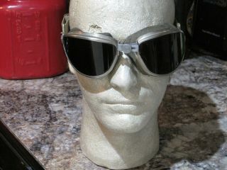 Wwii Us Army Air Corps Aaf Flight Goggles (unidentified Type. )