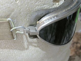 WWII US Army Air Corps AAF Flight Goggles (Unidentified type. ) 2