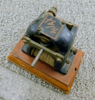 Antique Ajax Toy Electric Motor Open Cast Iron Frame Bi Polar Motor