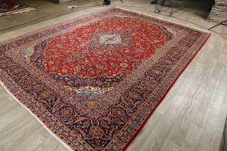 Traditional Wool Persian Red Area Rug HandmadeFloral Oriental Carpet 10 x 13 11