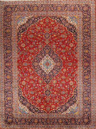 Traditional Wool Persian Red Area Rug Handmadefloral Oriental Carpet 10 X 13