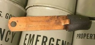 1950 ' s U.  S.  Military Drinking Water Emergency 6 Cans One Opener  4