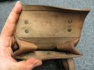 WWI CANADIAN MODEL 1916 AMMO POUCH - MARKINGS - ADAMS BROS.  1916 - UNIT MARKED 10