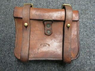 Wwi Canadian Model 1916 Ammo Pouch - Markings - Adams Bros.  1916 - Unit Marked