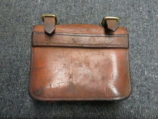 WWI CANADIAN MODEL 1916 AMMO POUCH - MARKINGS - ADAMS BROS.  1916 - UNIT MARKED 4