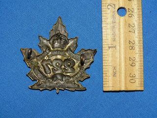 WWI - WWII Canadian Cap Hat Badge,  227th OVERSEAS BATTALION MEN ' O THE NORTH (167) 2