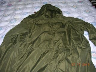 US ARMY M1950 ' s M51 shell parka jacket fishtail medium Korean war era 2
