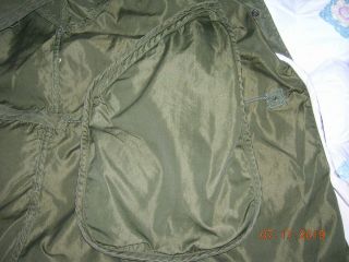 US ARMY M1950 ' s M51 shell parka jacket fishtail medium Korean war era 8