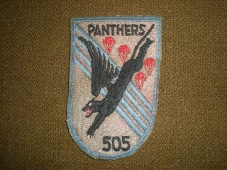 1950s Airborne Paratrooper 505th Parachute Inf Patch Embroided