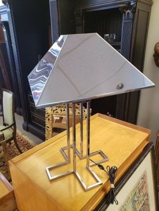 Curtis Jere X - Base Chrome Lamp,  Signed and Dated 3