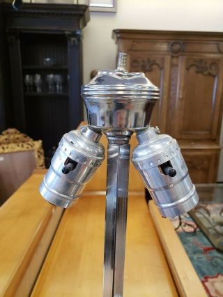 Curtis Jere X - Base Chrome Lamp,  Signed and Dated 6