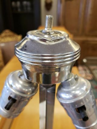 Curtis Jere X - Base Chrome Lamp,  Signed and Dated 9