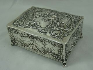 Stunning Victorian Silver Dressing Table Box,  C1890,  412gm