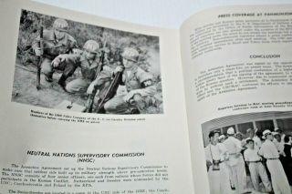 Vintage United Nations Command Military Armistice Commission Booklet 1950 ' s 5
