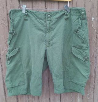 Od Cargo Shorts Size 40 Large Canadian Army Lightweight Combat Pants Converted