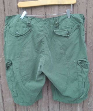 OD Cargo Shorts Size 40 Large Canadian Army Lightweight Combat Pants Converted 3