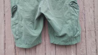OD Cargo Shorts Size 40 Large Canadian Army Lightweight Combat Pants Converted 4