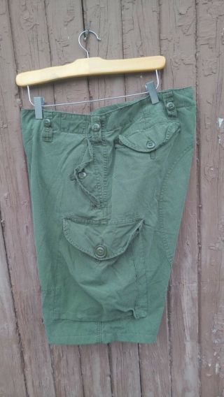OD Cargo Shorts Size 40 Large Canadian Army Lightweight Combat Pants Converted 7