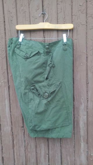 OD Cargo Shorts Size 40 Large Canadian Army Lightweight Combat Pants Converted 8