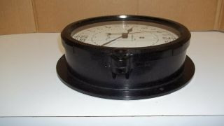 1963 CHELSEA 8.  5 INCH 24 HOUR DIAL MILITARY CLOCK WITH BRASS FEDERAL ID TAG 2