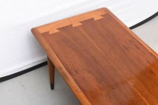 Vintage Mid Century Modern Lane Acclaim Dovetail Walnut Coffee Table, 4