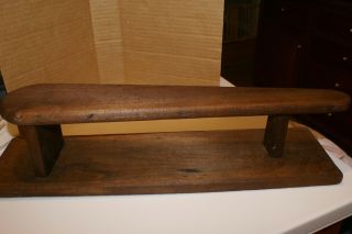 Antique Countertop Wooden Ironing Board Liftup Sleeve Holder