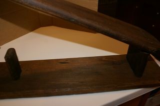 Antique COUNTERTOP Wooden Ironing Board LIFTUP SLEEVE HOLDER 3